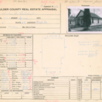 2012 Spruce Street real estate appraisal: Card