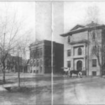 1300 block of Spruce Street photograph, [1900-1909]