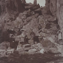 Red Rocks excursions with unidentified people photographs, 1887-1900: Photo 1