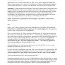 Oral history interview with Trisha Bozak, 2003