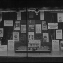 Public Service Company music window display photograph 1924