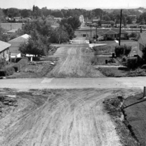 Before and after curb and road construction photographs 1956: Photo 6
