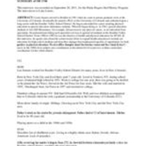 Oral history interview with Louis Smario, 2011