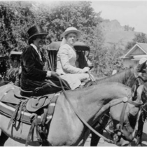 Fourth of July People on horseback, 1933: Photo 1