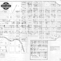 City of Boulder map, 1880-1881