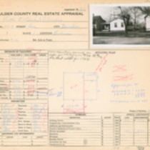 2119 Goss Street real estate appraisal: Card