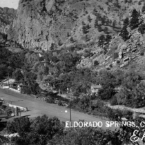 Eldorado Springs aerial views of town: Photo 1
