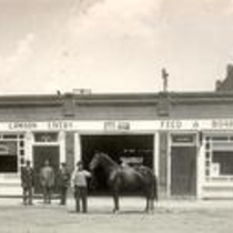 McCapes and Lamson livery and boarding stables photographs, 1913-1916