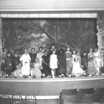 Whittier School play cast photograph, 1928