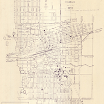 City of Boulder street map, 1951