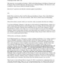 Oral history interview with Rod Hoffman, 2003