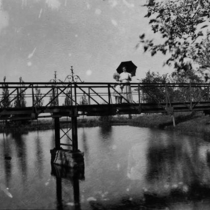 University of Colorado Varsity Lake, Iron Bridge, c. 1888-1930s: Photo 1