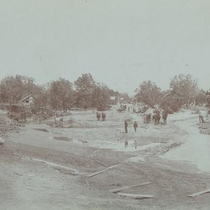 Flood of 1894 : 16th and Grove Streets looking east