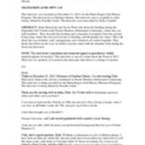 Oral history interview with Katie Hanczaryk and Travis Weed, 2013