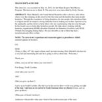Transcript: Oral history interview with Chris Mitchell, 2013