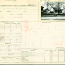 1821 Mapleton Avenue real estate appraisal cards.