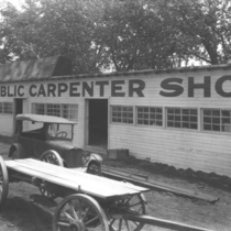 McAllister free public carpenter shop photograph, 1923