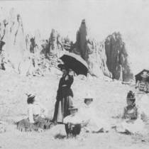 Red Rocks excursions with unidentified people photographs, 1887-1900: Photo 15