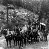 Coaches in Boulder Canyon photographs.