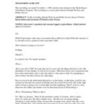 Oral history interview with Roland H. Wolcott, 1999