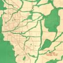Boulder Valley bikeway plan (proposed) map, 1972