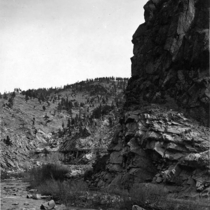 Railroad tracks Maxwell and Oliver flume in Boulder Canyon: Photo 4