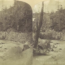 Stereographic views of railroad construction, South Boulder: Photo 4