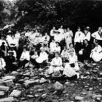Hiking groups posed