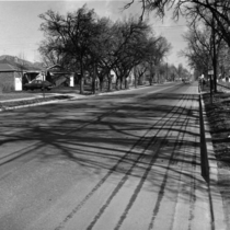 Before and after curb and road construction photographs 1956: Photo 5