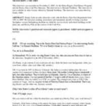 Oral history interview with Randy Sullivan, 2005