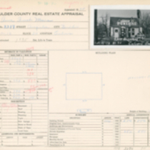 2319 Arapahoe Avenue real estate appraisal card.