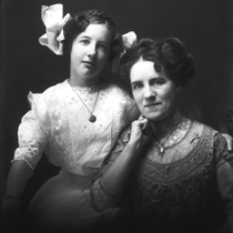 Mrs. George Helmer and daughter portrait.
