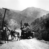 Southern Ute Indians at the dedication of Ute Pass Trail photographs, 1912 Aug. 29