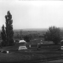 Green Mountain Cemetery, looking east