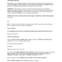 Oral history interview with Nicky Marone, 2003