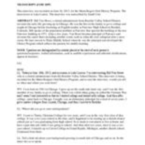 Oral history interview with Bill Van Howe, 2013