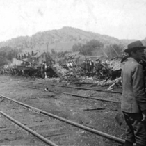 Boulder Freight Depot fire and explosion, 1907 August 10: Photo 2