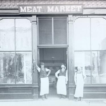 Danforth and Ward Meat Market photograph, [ca.1896]