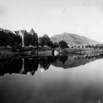 University of Colorado Varsity Lake, Looking West, c. 1888-1930s: Photo 1