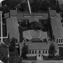 University of Colorado aerial views of Hellems Arts and Sciences building and Museum of Natural History: Photo 1