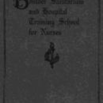 Boulder-Colorado Sanitarium and Hospital Training School for Nurses Handbook