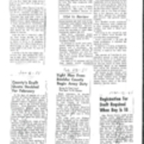 Armed Forces, Draft, clippings, 1955-1957