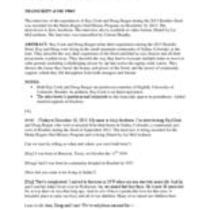 Oral history interview with Kay K. Cook and Douglas A. Burger, 2013