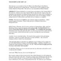 Oral History with Thomas S. Hendricks, OH1428
