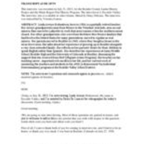 Oral history interview with Linda Arroyo-Holmstrom, 2013