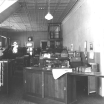 Boulder Daily Camera composing room photograph, 1928
