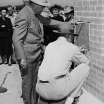 Denver Boulder Turnpike Tollhouse cornerstone ceremony photographs 1951 Sept. 20: Photo 14