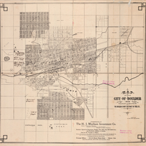 City of Boulder street map, 1898