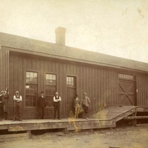 Greeley, Salt Lake & Pacific depot north side: Photo 1