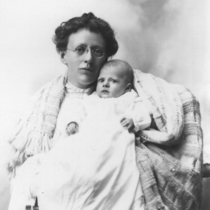 Mrs. Charles D. Barnes and baby portrait, [undated]